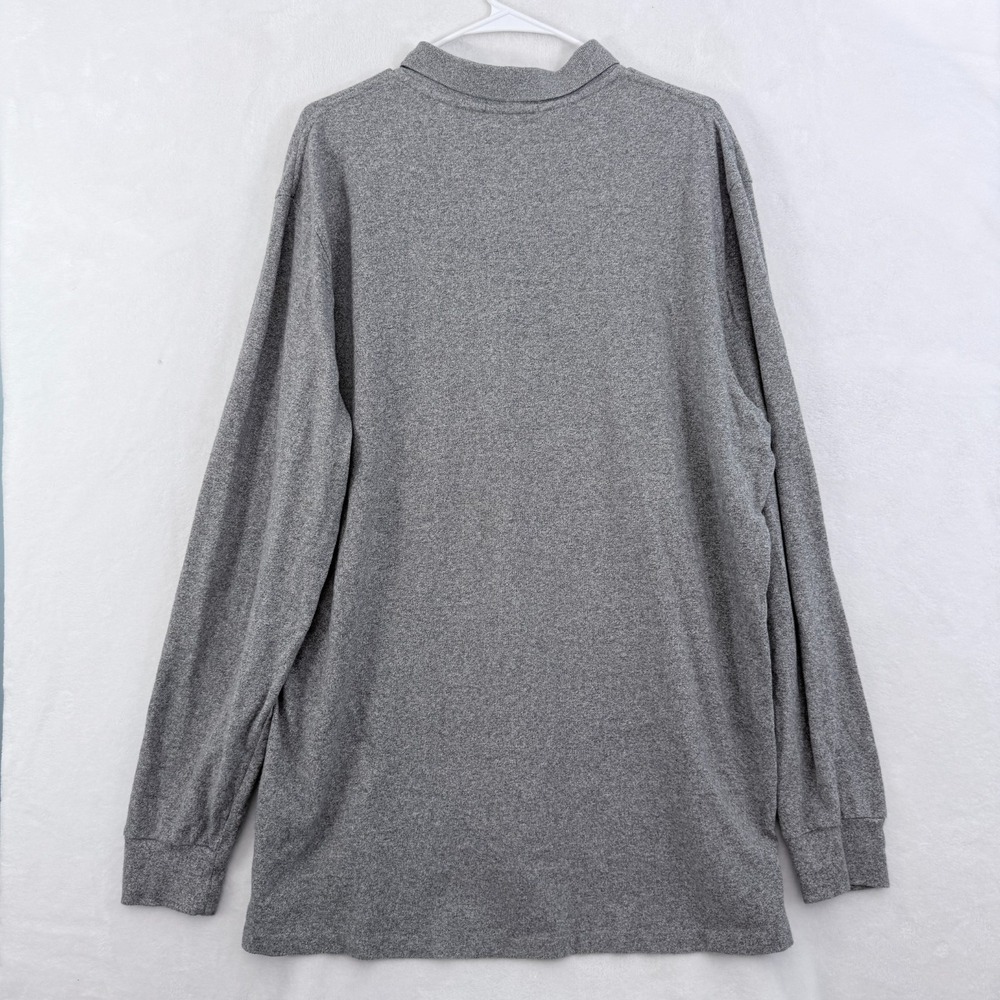 Polo Ralph Lauren Polo Shirt Merns XL Gray Classic Fit Long Sleeve Knit Pony - Picture 8 of 8